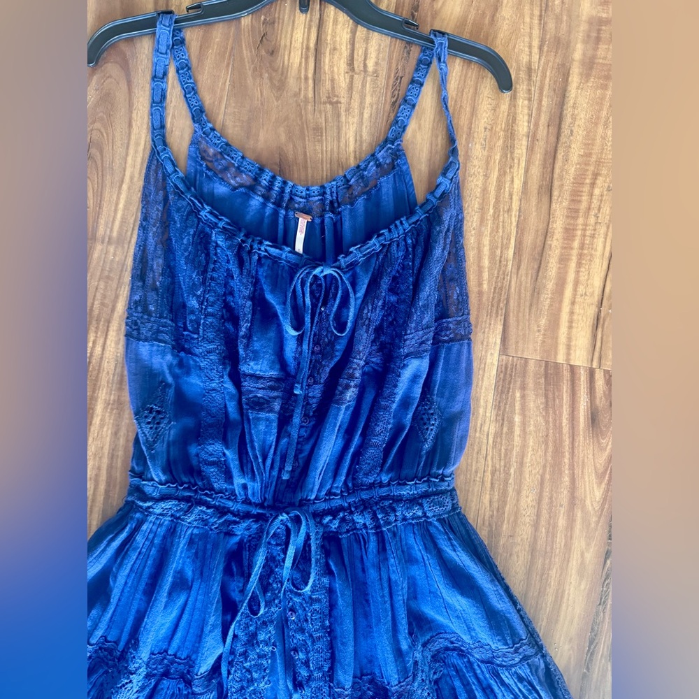 Free People Intimately Dolly Bodysuit Maxi - Small, Blue - Picture 3 of 8